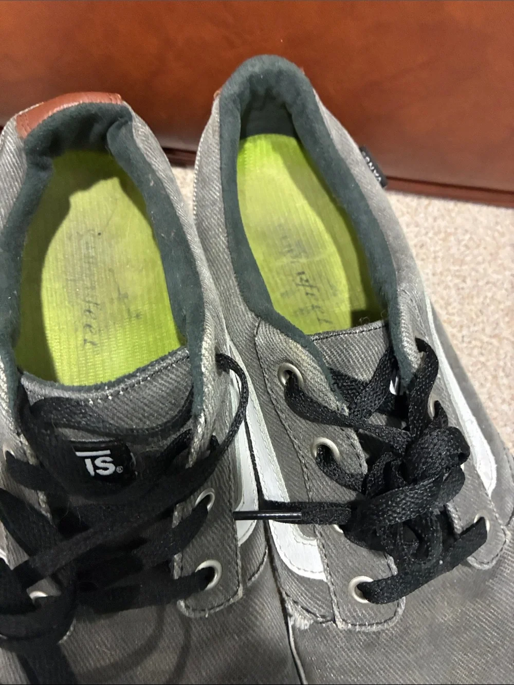 Vans Men’s Gray Canvas Low-Top Sneakers Size 13